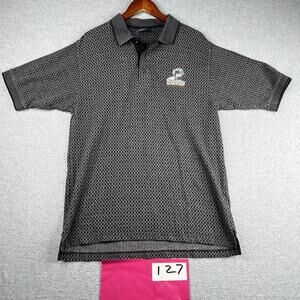 Vintage Miami Dolphins Lee Sports Polo Shirt Embroidered Mens Medium Knit